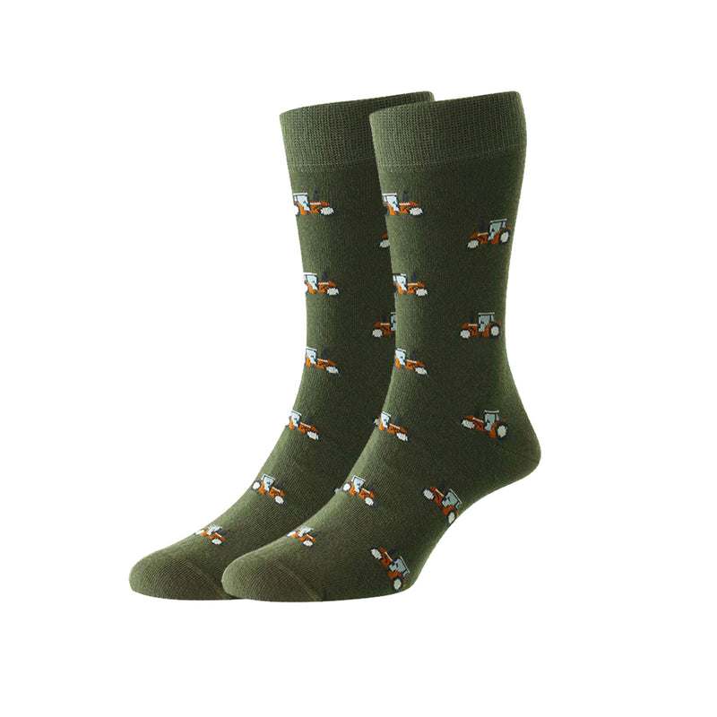 Tractor Socks - Green