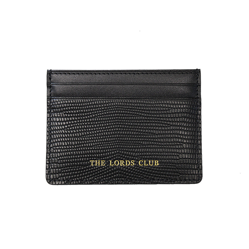 Personalised Card Holder - Black Lizard Look